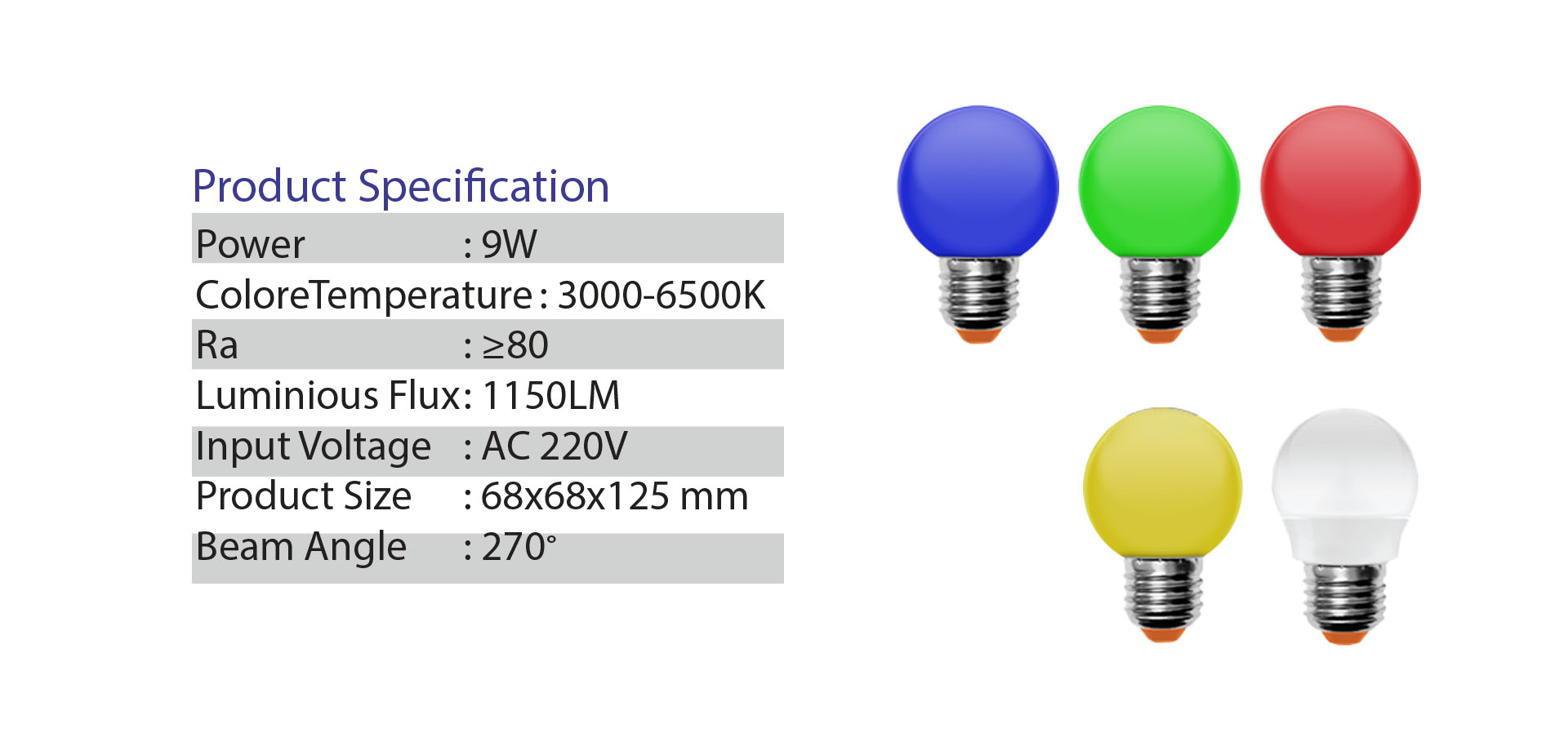 NEO X Bulb LED Product ปิงปองสี